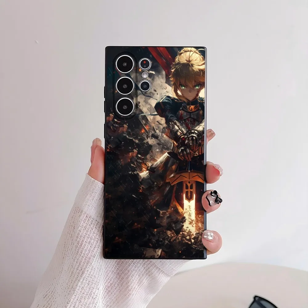 Fate Zero Stay Night S-Saber Handyhülle für Samsung Galaxy S25 S24 S22 S23 Ultra S21 S20 Plus Frosted Non-Slip Full Soft Cover – Detail 9