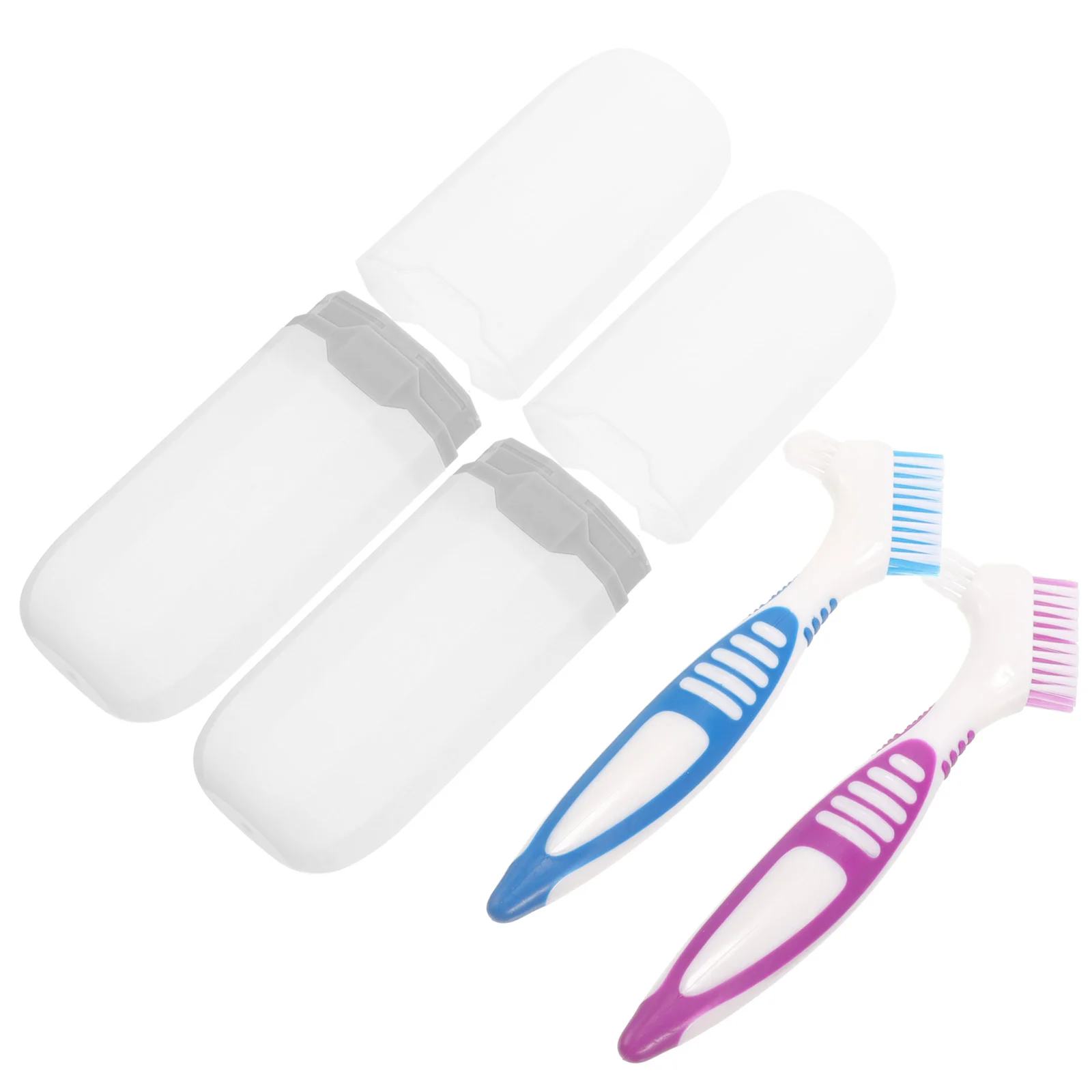 

2 Sets Portable Brace Portable Dental Suitcase Set Travel Supplies