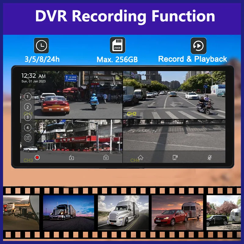 ̴ ˶ ġ ũ,    ī÷, ȵ̵ ڵ GPS , DVR ȭ 1080 ķ, Ʈ, , RV, 10.36 ġ