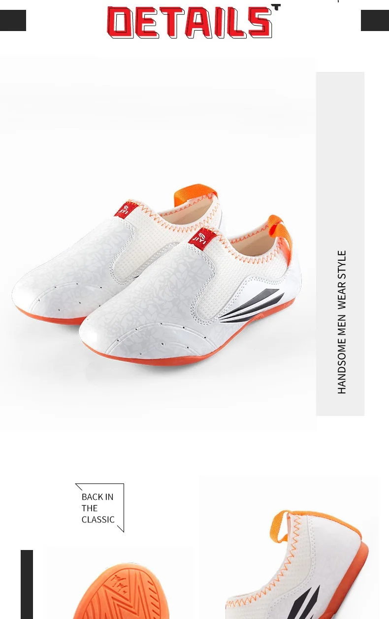 Description Picture 2 of itemNew Design Cheap Martial Arts Training Taekwondo Sneakers Orange Karate Shoes