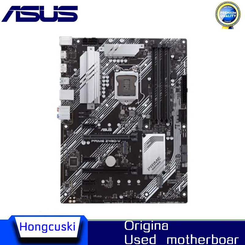 Используется для Asus PRIME Φ оригинальный рабочий стол для Intel Z490 DDR4 PCI-E 3,0 материнская плата LGA 1200 USB3.0 M.2 SATA3