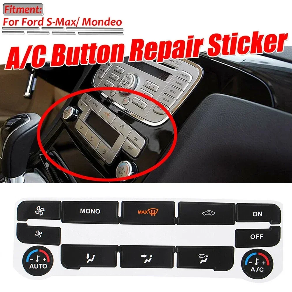 Button Dash Fix Car Dashboard Button Decal AC Climate Control Button Repair Stickers ...