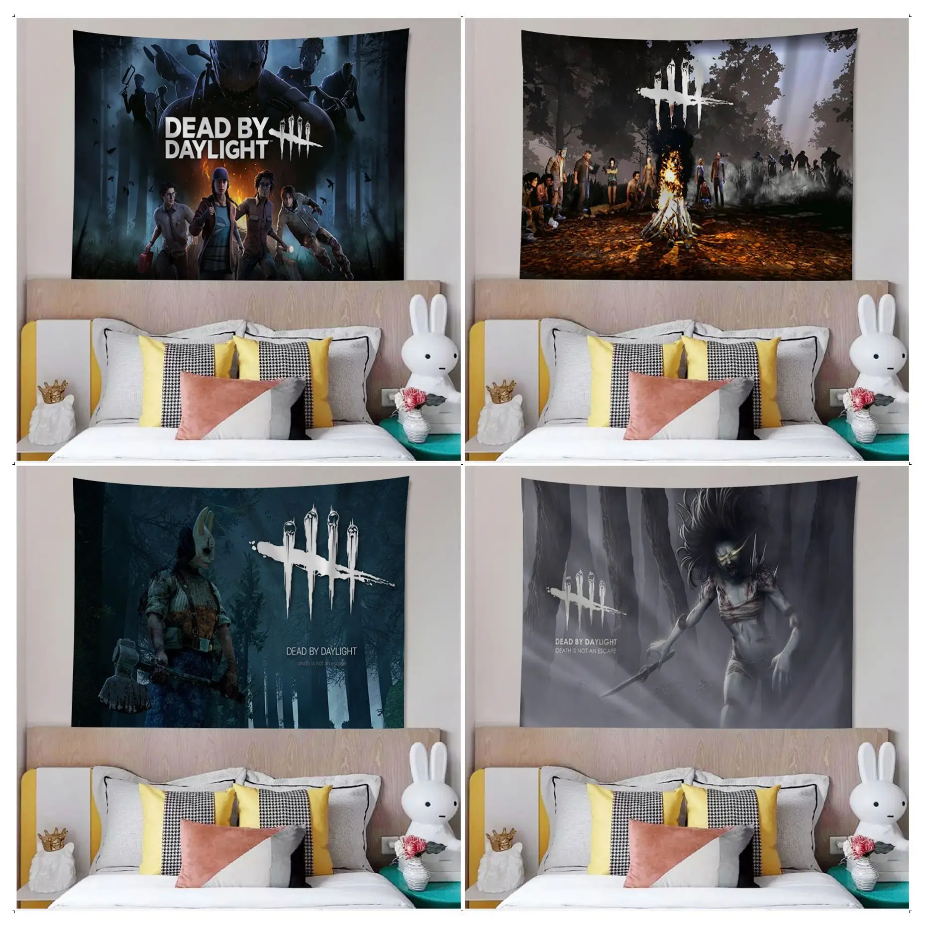 Dead By Game D-Daylight Arazzo Appeso Arazzo Bohémien Arazzi Da Parete Bohémien Mandala Cheap Hippie Wall Hanging