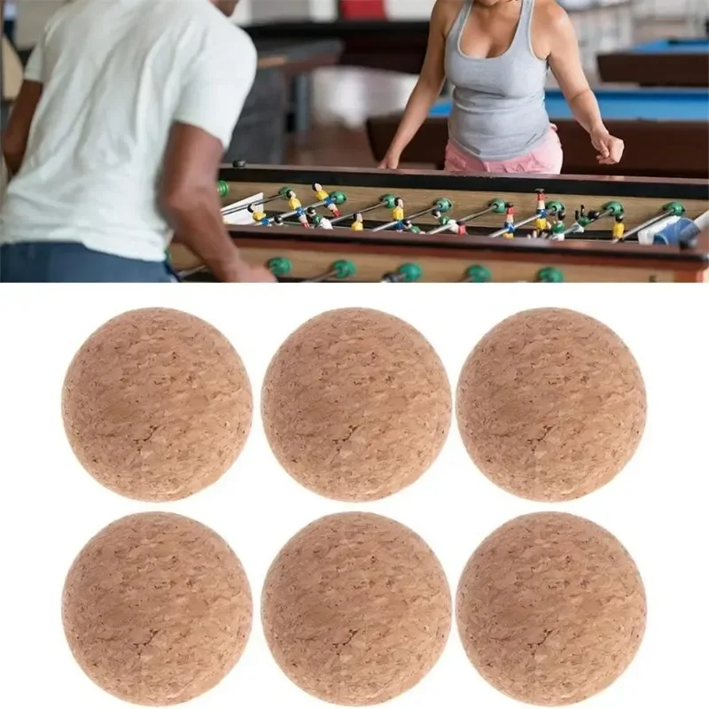 36mm Cork Solid Wood frosted Foosball Table Soccer Ball Football Baby Foot Fussball Desktop Soccer Babyfoot 4 Lot table football game tabletop soccer game