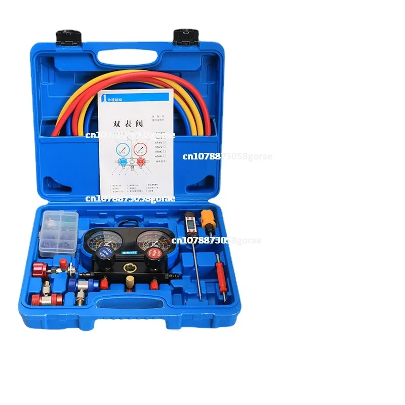 

Автомобильный фторметр R134a для хладагента, манометр для снега, двухметровый клапан, кондиционер воздуха