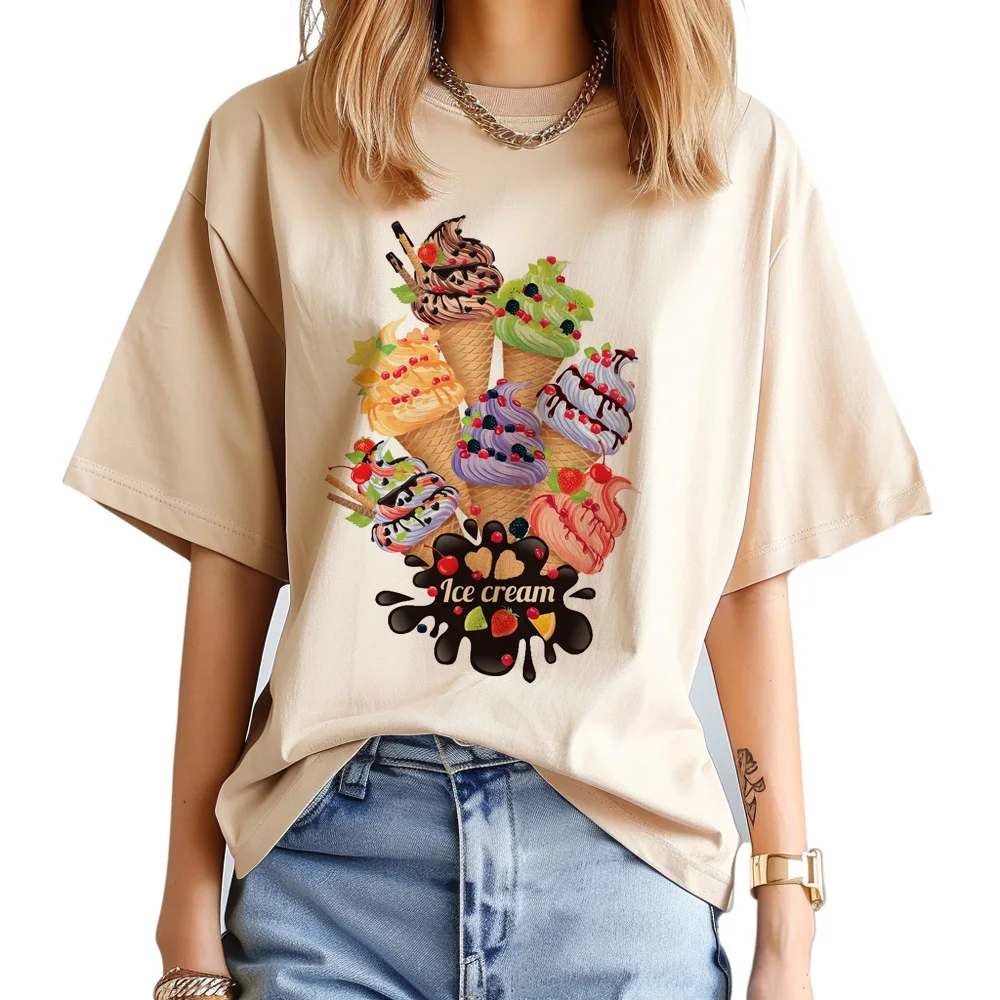 

Ice Cream Tee women harajuku top girl anime clothing