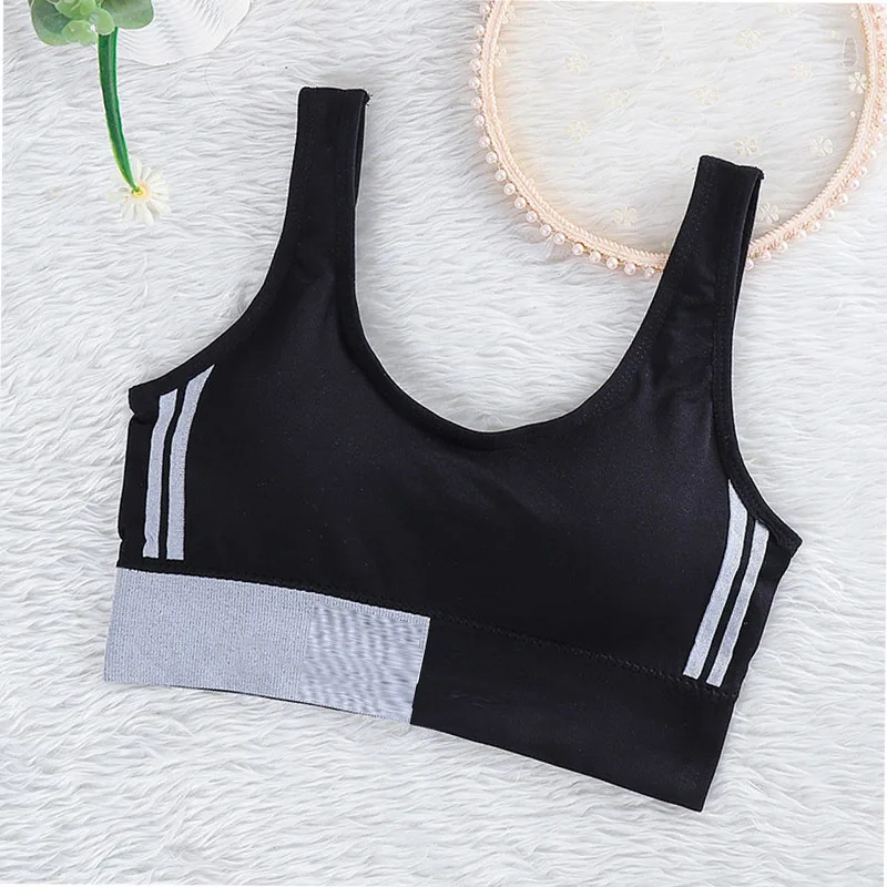 Summer Women Comfortable Seamless Large U Sports Bra For Cup Running