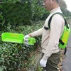 Durable Brushless Hedge Trimmer with Lithium Battery and Curved Blade for Tea Tree Pruning 2