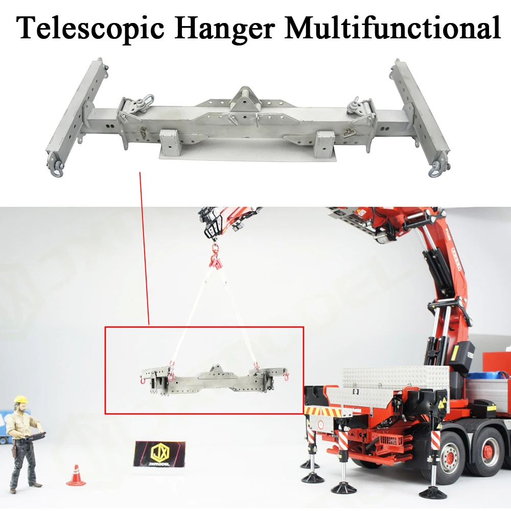 

F1650 Crane Model Telescopic Hanger Multifunctional Extension Attachment for 1/14 Tamiya RC Truck Trailer Crane Accessories