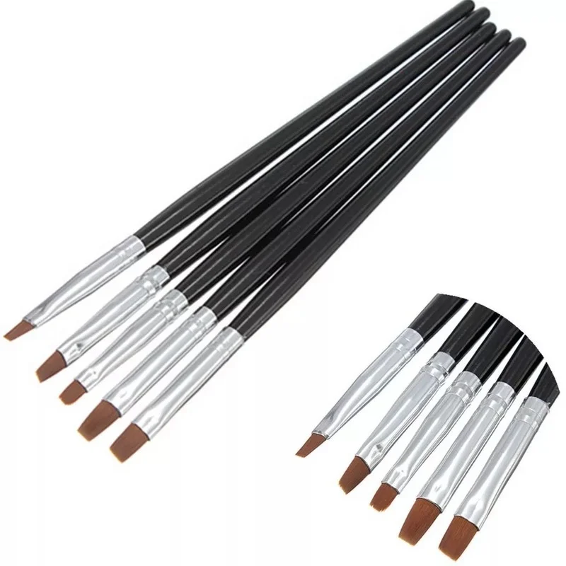

5 Pcs Dental Resin Brush Pens Dental Shaping Silicone Adhesive Composite Porcelain Teeth Dentist Tools Dentistry Lab Tool
