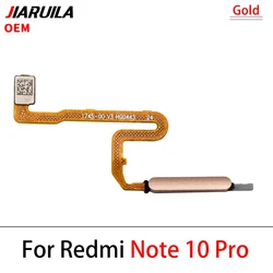 Fingerprint Sensor Home Return Key Menu Button Flex Ribbon Cable Replacement (Note 10 Pro Gold)