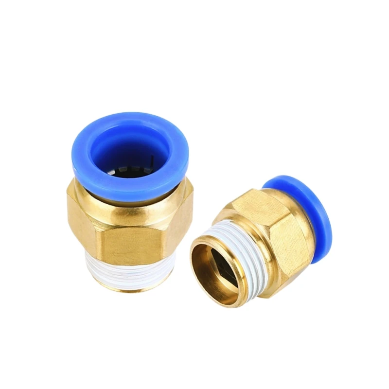 9mm Thread Dia 6mm Push In Quick Joint Connector Pneumatic Fitting 5pcs | UK