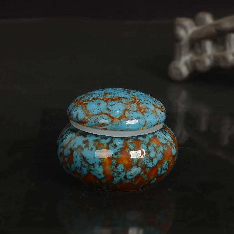 Ceramic Sealed Jar Small Tea Jar Fragrance Powder Bottle tea tin box tea canister ceramic storage jar Chinese Medicine Ointment Prescription Divided Into Porcelain Bottle