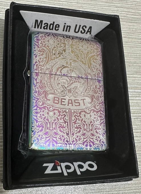 Zippo Lighter Beast High Polish Collezione Colorata In Scatola