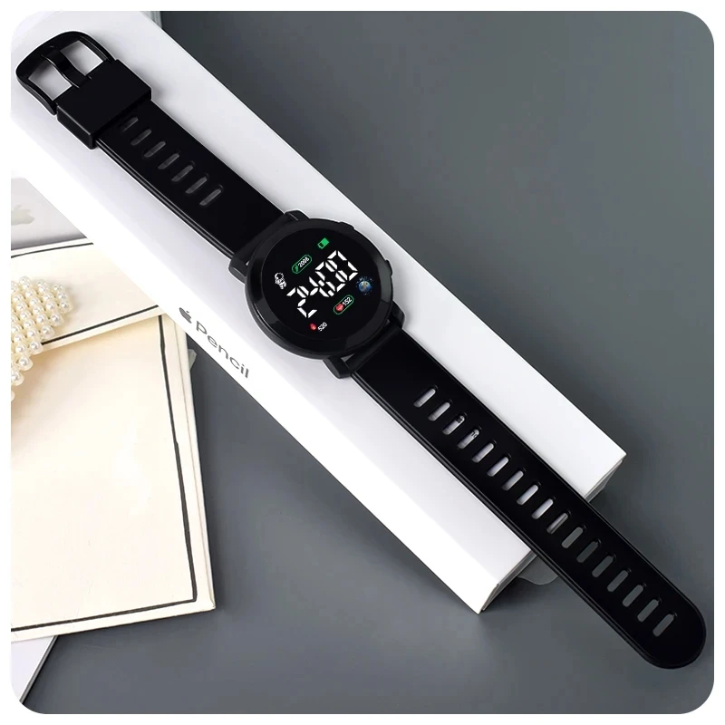 Fashion Men Women Sport Silicone Watches Astronaut Electronic Watch Lightweight Waterproof Wrist Watch LED Display Clock silicone watch