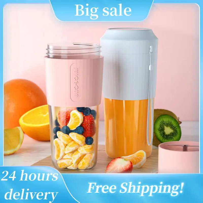 

Juice Cup Plastic Portable Household Student Gift Usb Charging Manual Food Processors Household Juice Cup Mini Electric Juicer