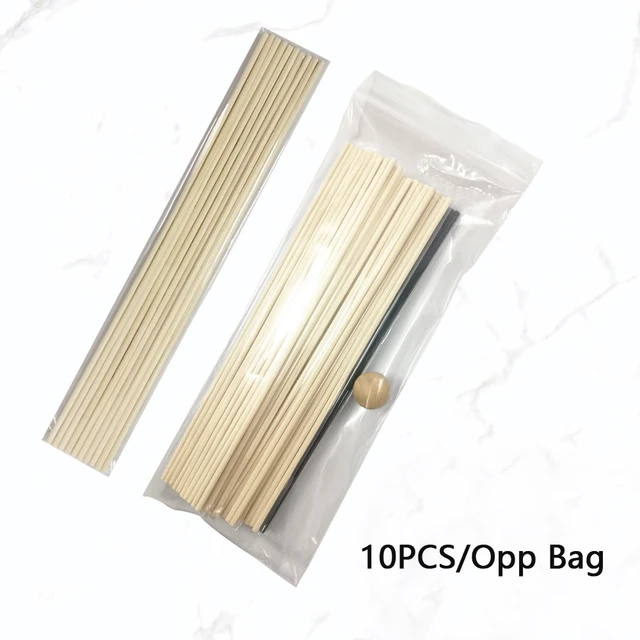 Fa Golyó Rattan Nádpálcákkal Illatos Diffúzor Rúd Aromaterápia Diy Otthoni Dekoráció 10Db/Táska - Image 5