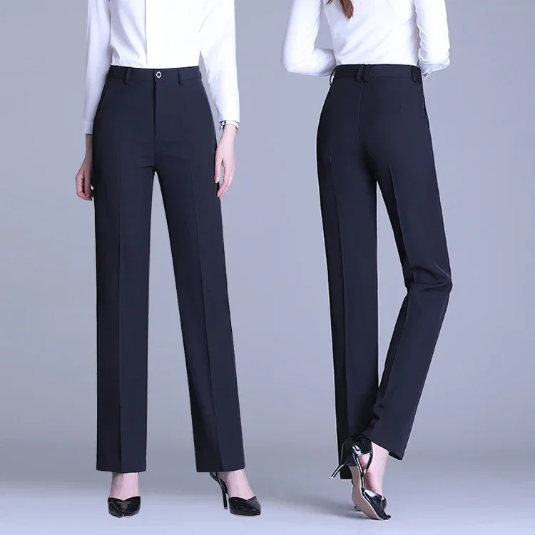 Naviu New Fashion High Quality Women Trousers Plus Size Formal Office Pants  Slim Style Straight Bottom - Pants & Capris - AliExpress