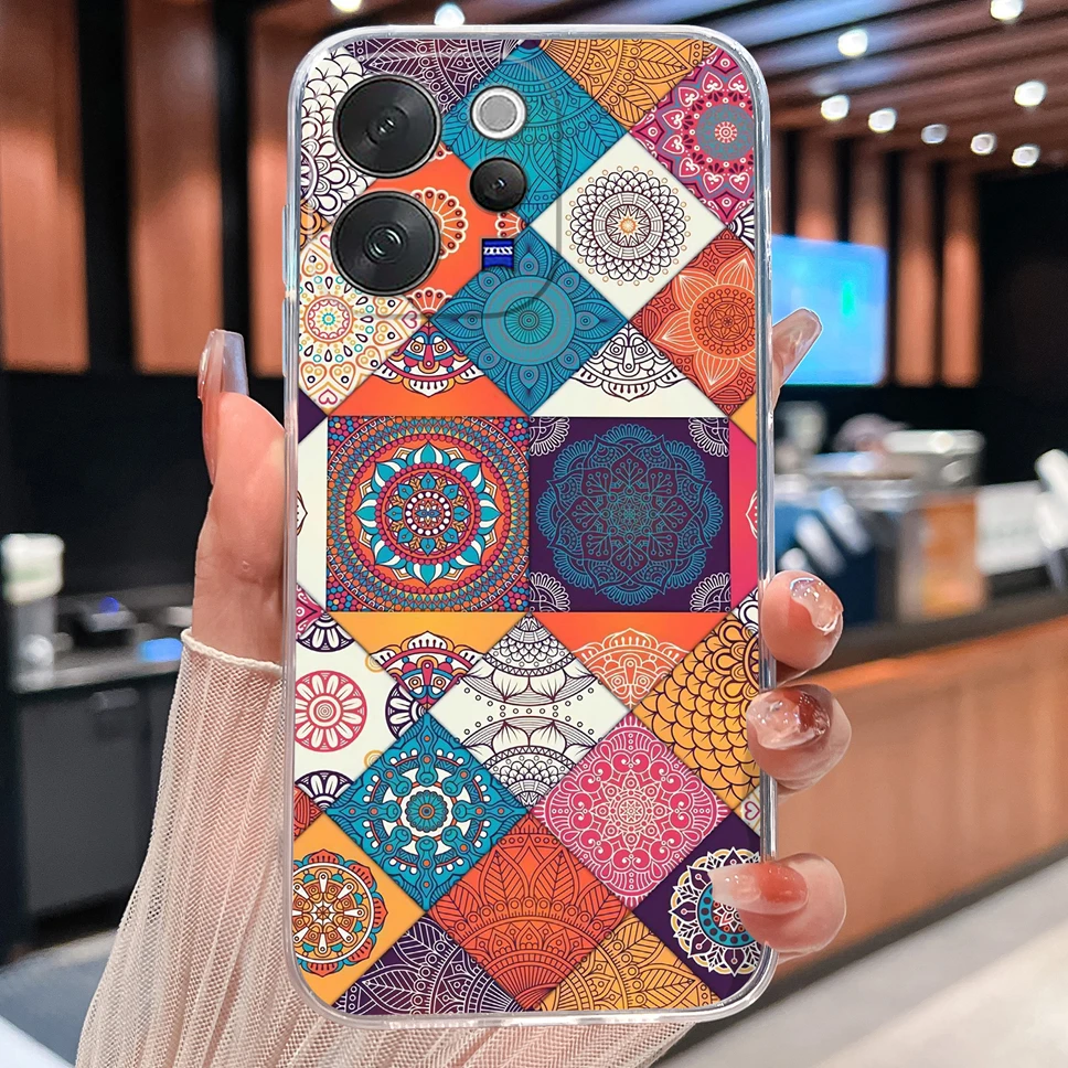 Daisy Floral Clear Shockproof TPU Silicone Phone Case
