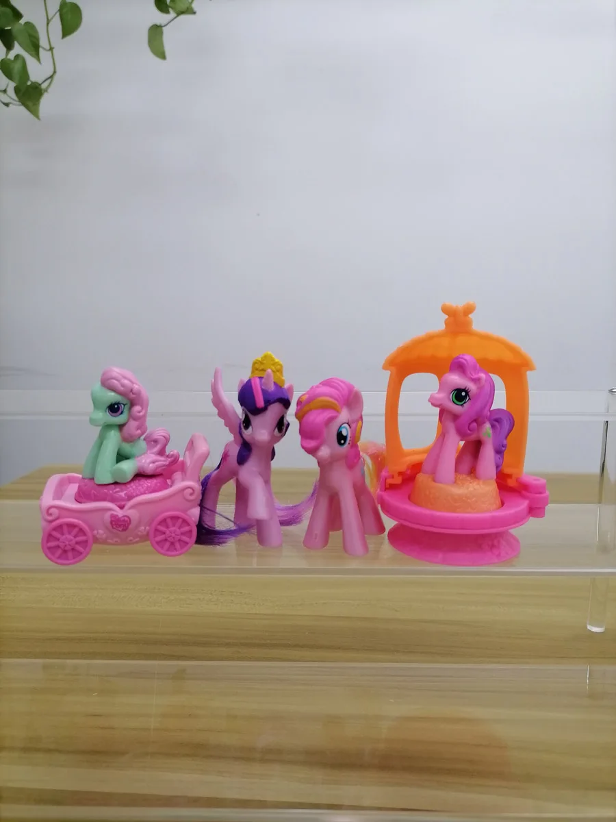 My Little Pony Pinkie Pie Twilight Sparkle Applejack Happy Meal Kawaii Toys Doll Model Anime Figures Preferiti Raccogli Ornamenti