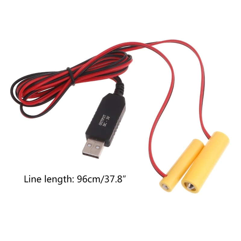 1 세트 USB 5V2A 3V1A AA AAA 배터리 제거 케이블 팬 장난감 LED 조명 드롭 배송