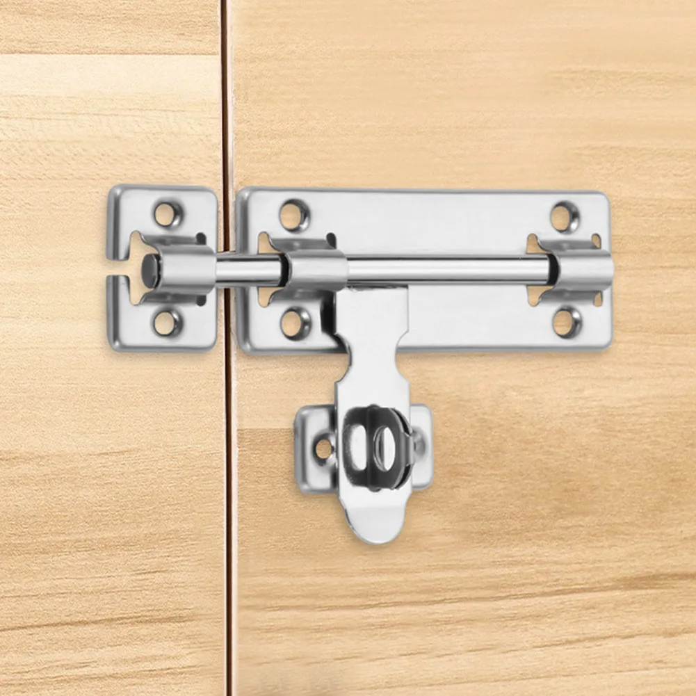Stainless Steel Door Latch Bolts Sliding Lock Bolts Padlock Latch Hasp