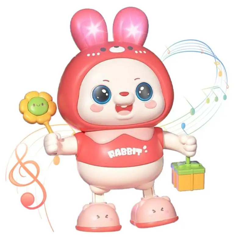 

Cartoon Electric Bunny Kids Music Toy Little Rabbit Light Up Music Dancing Rabbit Toy Interactive Bunny Toy For Kids Toddlers