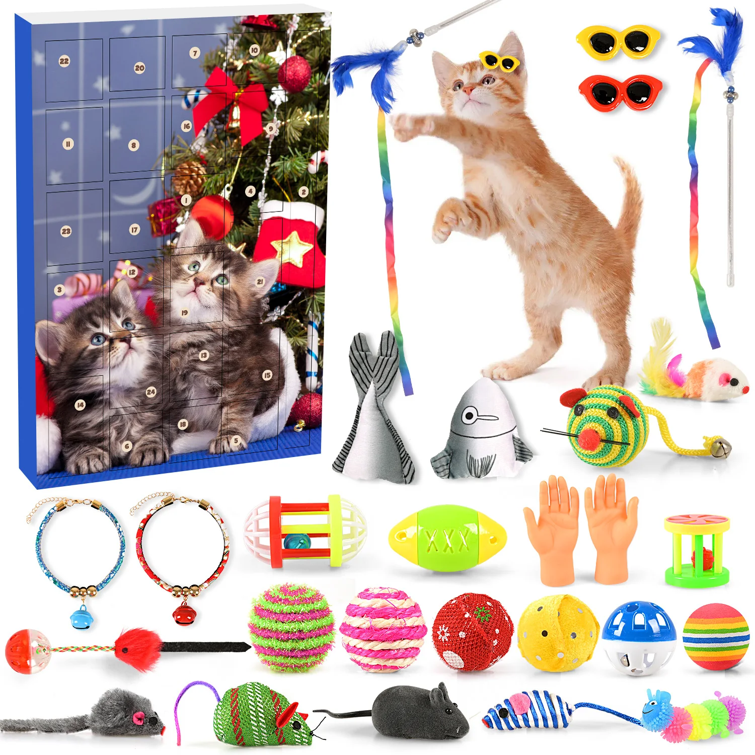 cat-toys-advent-calendar-2022-christmas-24pcs-interactive-kitten-toys-cat-collars-assortments-cat-feather-teaser-catnip-fish