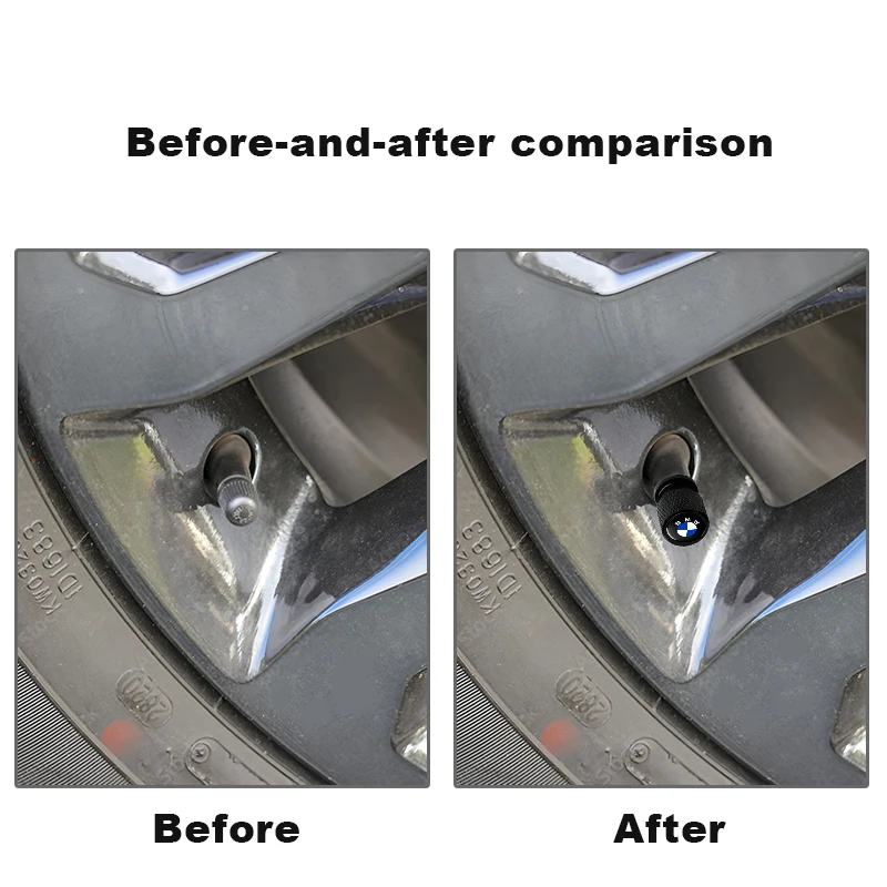 BMW E61 E81 E87 1 2 3 4 5 6 7 시리즈 X1 X3 X4 X5 X6 F20 E90 용 자동차 휠 타이어 밸브 캡 타이어 스템 커버 방진 방수