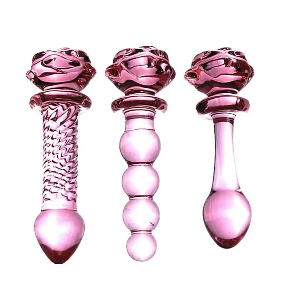 Pink Hippocampus Glass Dildo Realistic Dildo Sex Adults Toys Long Butt Plug Sex Toy Women Glass Anal Plug Adult Toys Sex Toys