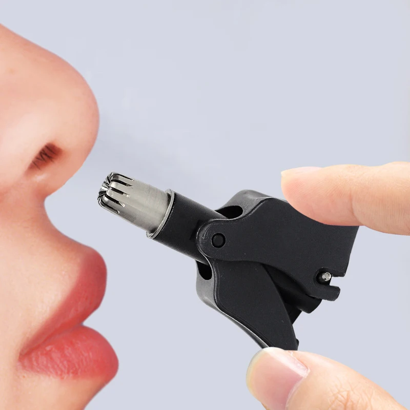 남성용 코털 귀 트리머, 스테인레스 스틸 수동 세척 가능, 휴대용 제모기, 코 비브리사 면도기
