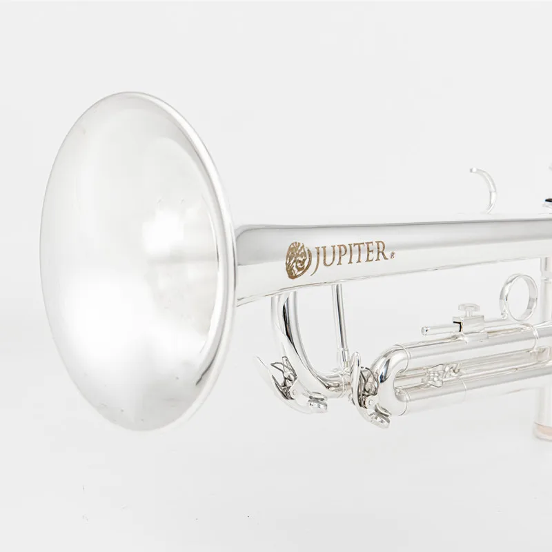 Description Picture 5 of itemJupiter JTR-1100SQ Professional Trumpet B-flat Brass silver plate Trumpet Jazz Instruments Band Horn Beginner Trumpet S With