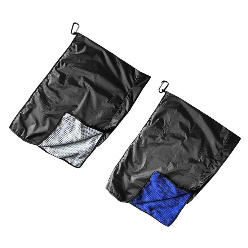 

Portable Golf Rain Hood Towel 2 in 1 Golf Towel Rain Cover for Men Women
