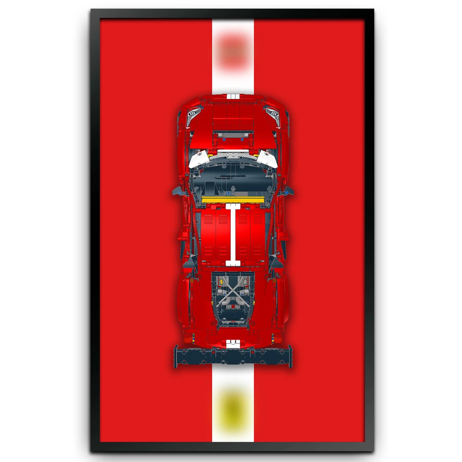

Настенный дисплей для lego 42125 technic ferrari 488 gte-только настенный дисплей, без модели (42125 настенный дисплей)