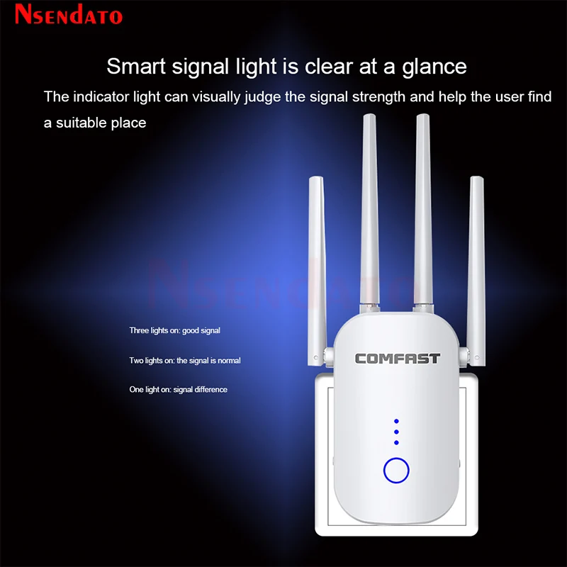 Comfast CF-WR752AC 1200Mbps wifi repeater dual band 2.4&5.8Ghz