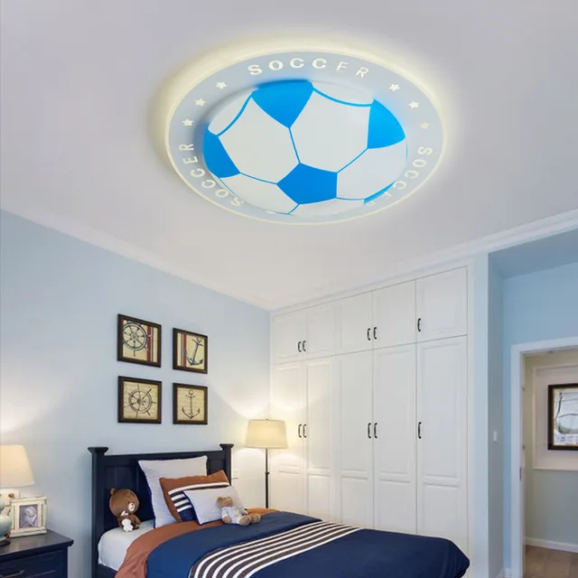 Creative Cartoon Warm Football Boy Room Lamp Indoor Playground Corridor Aisle Children s Bedroom LED Ceiling Lamps