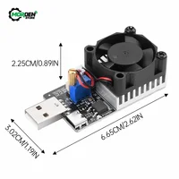 DC 3.7-20V 3A  25W Load Tester Electronic Test Resistor Module USB&Type C Interface Adjustable Constant Current with Cooling Fan 2