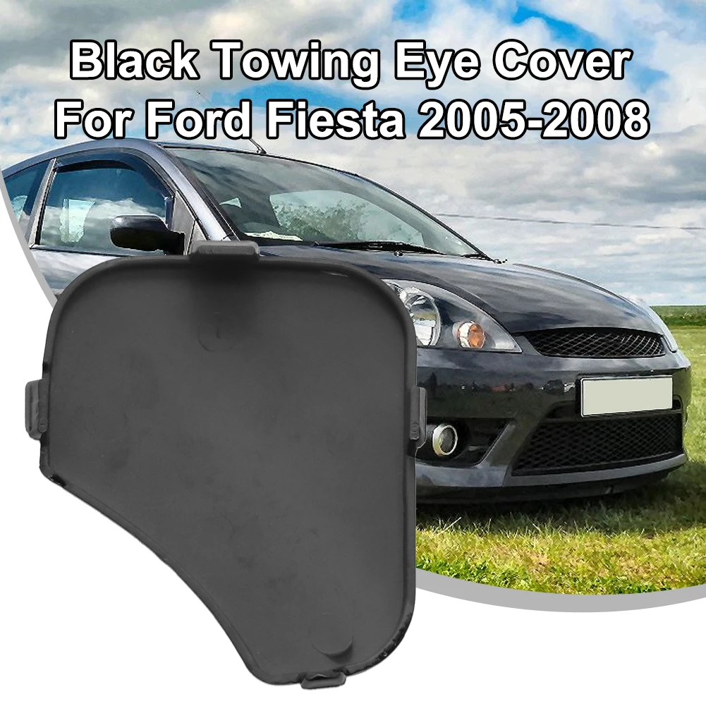 

Черная крышка переднего бампера буксировочного глаза для Ford Fiesta MK6 2005-2008, серая крышка #1375861, автомобильные аксессуары, инструменты