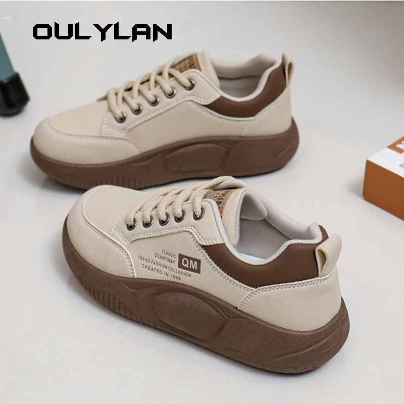 2024 INS Trendy Women's Shoes Summer Female Student Casual Shoes Thick Sole for Women Retro Black Brown Color Shoe XQ5801
