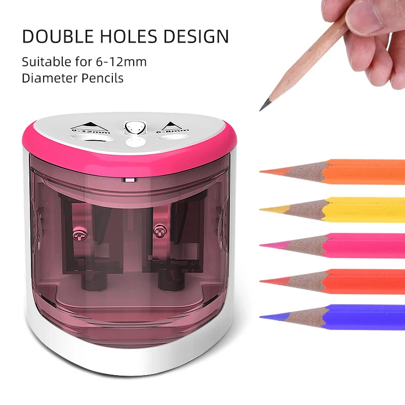 Manual Electric Auto Plastic Pencil Sharpener Candy Color Standard