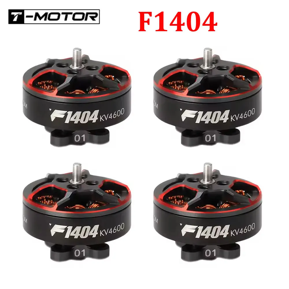 T-Motor F1404 Bezštítkový motor 2900KV 3800KV 4600KV pro FPV drony 2,5-4 palce, balení 4 ks
