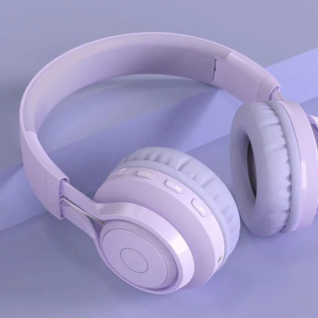 Casque sans fil pour enfants violet - rose