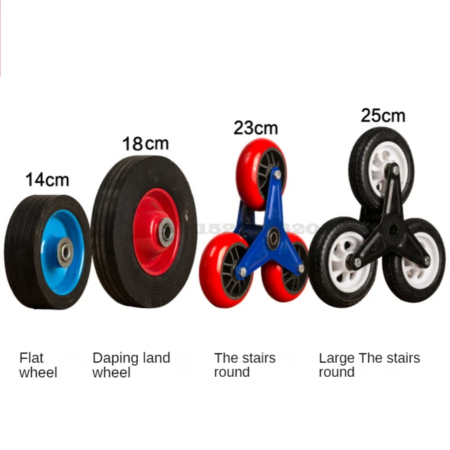 Hand Cart Push Car Heavy King Moving Cargo Trailer Húzza Meg Az Árukat A Lépcsőn - Image 4