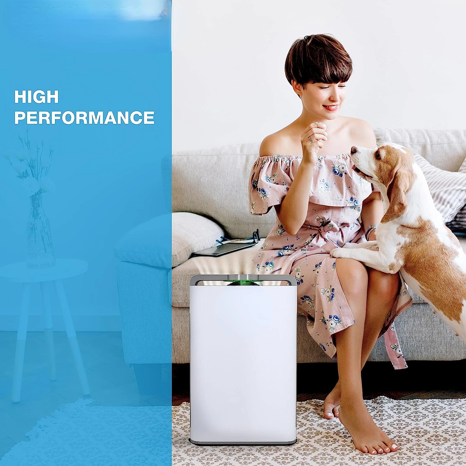 

PH950 - Hepa Air Purifiers for Home, Large Room Air Cleaner, 8-Stage Purification w/True Hepa 13 Filter, UV-A Light & Ionize