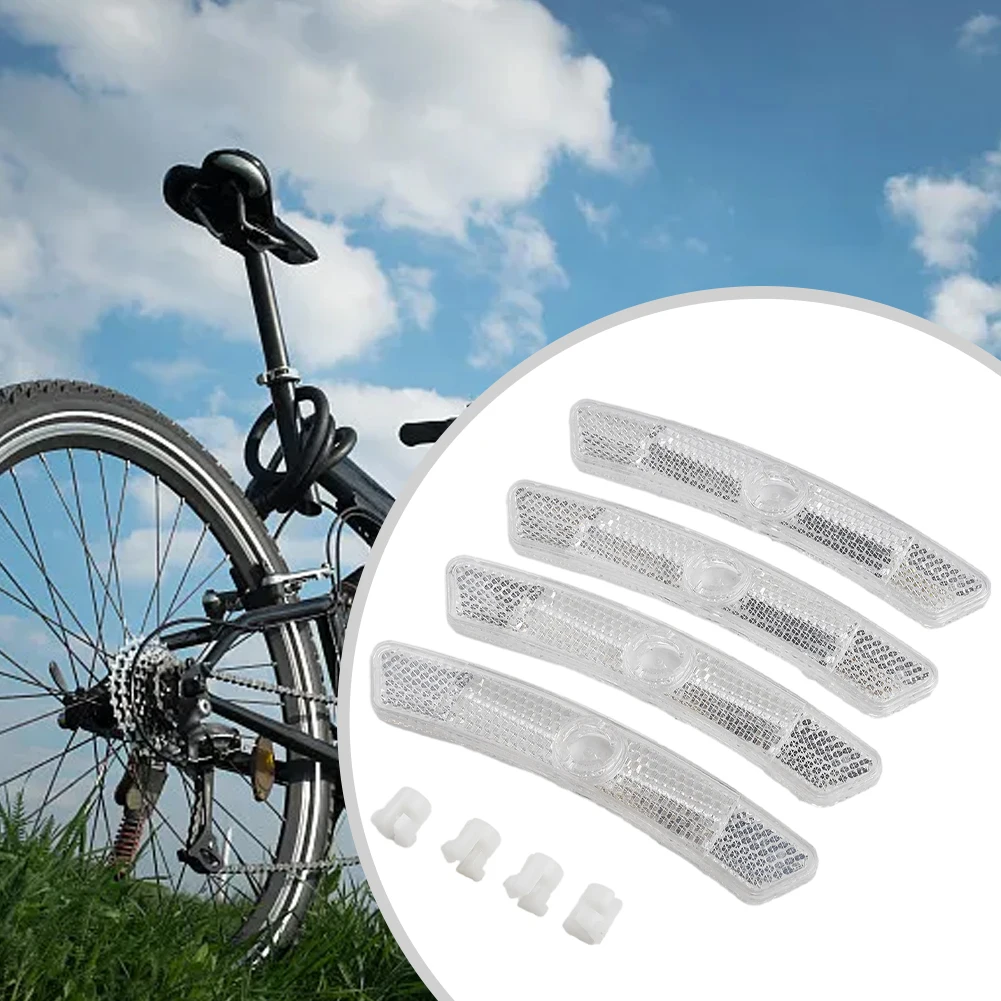 

4pcs Bike Wheel Spoke Reflector Steel Rim Spoke Reflectors For Mountain Bike Bicycle Night Safety Warning Reflective Kit