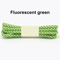 Vibrant Reflective Round Shoelaces - Multi-Length Options - 160cm (Fluorescent green)