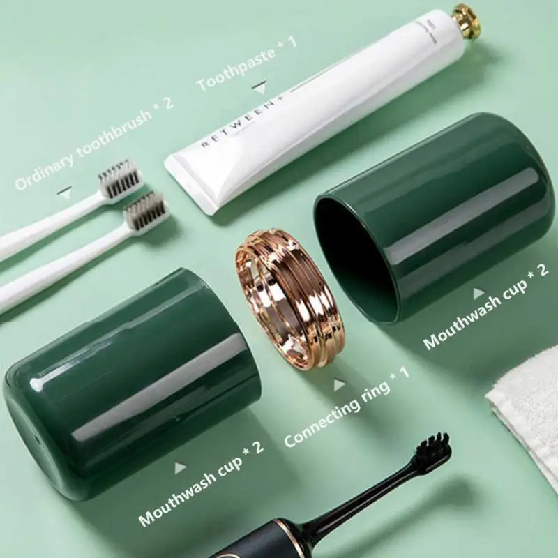 Travel Portable Toothbrush Cup Bathroom Toothpaste Holder Storage Case Box Organizer Travel Toiletries Storage Cup Mouthwash
