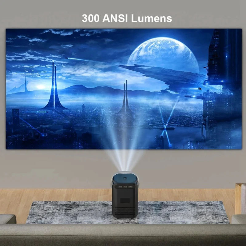 P10 스마트 4K 와이파이 휴대용 홈 시어터 비디오 LED 블루투스 미니 프로젝터, 안드로이드 10 프로젝터, 1080P