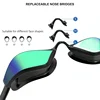 Professional Adult Coated Swim Goggles Anti-Fog UV Protection Men Women HD Small Frame Racing Swimming Glasses 5
