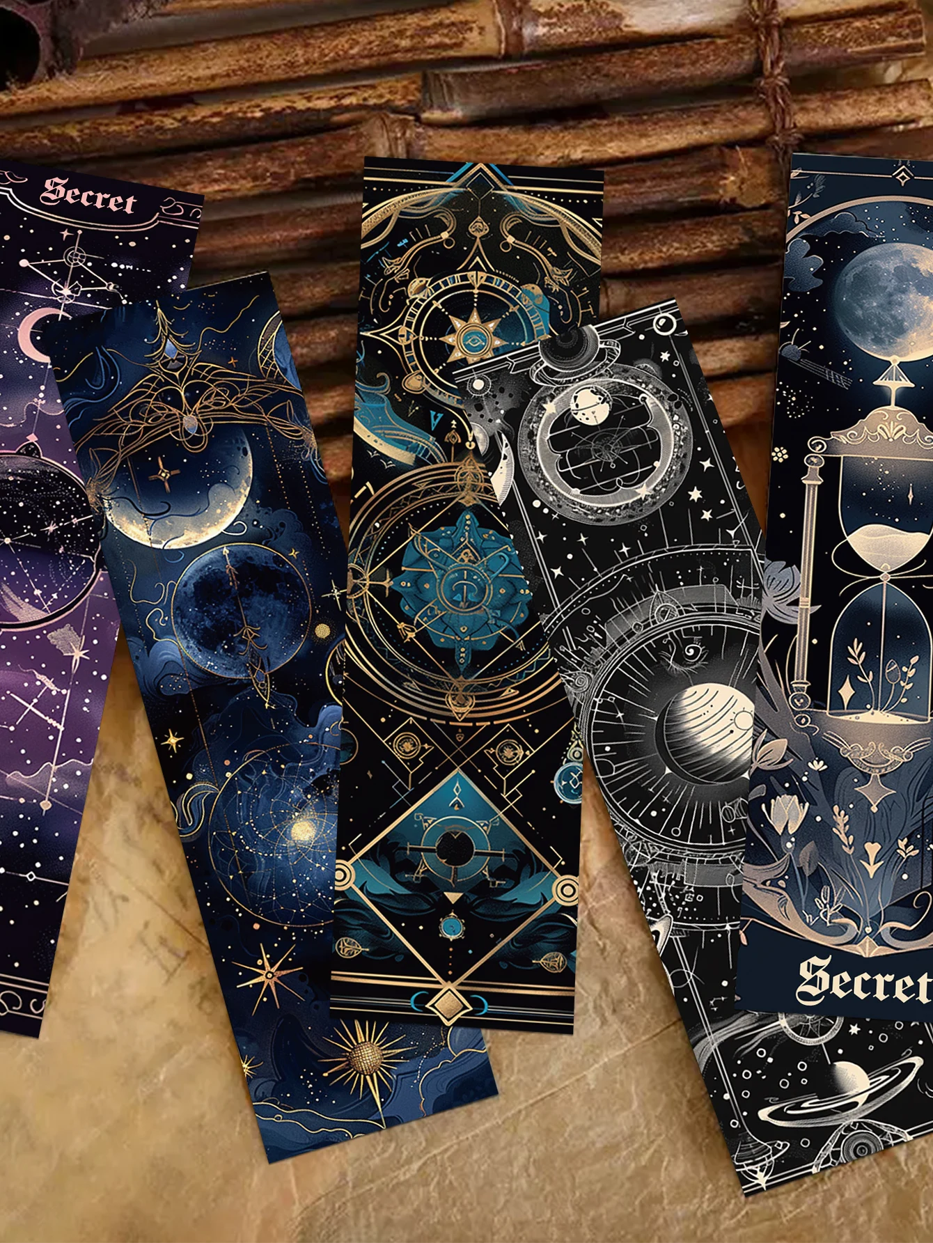 Baroque bookmarks 30pcs Reading pages Book annotated notebooks Paper cards Cosmic decoration Creative Student Gift stationery